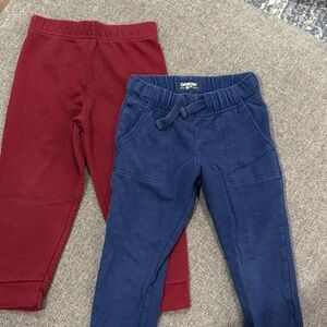 OshKosh B'gosh Kids Joggers in Navy and Burgundy